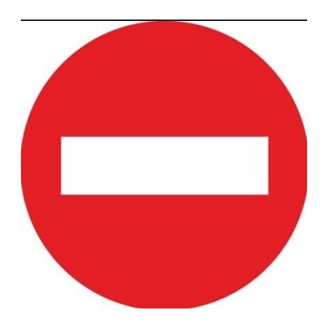 SEÑAL TRAFICO CHAPA 500 GALV.REDONDA CIRCULACION PROHIBIDA