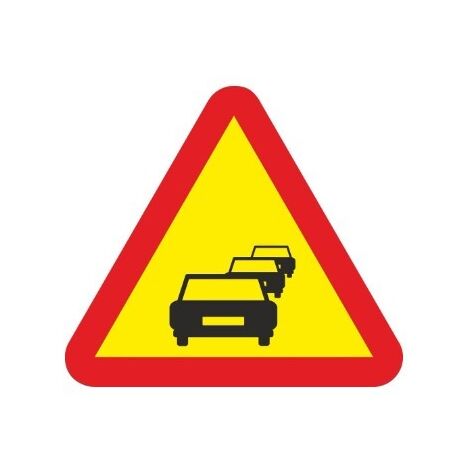 SEÑAL TRAFICO CHAPA 700 REDONDA CIRCULACION LENTA CONGESTION