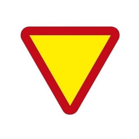 SEÑAL TRAFICO PVC 500 OBRA CUADRADA CEDA EL PASO