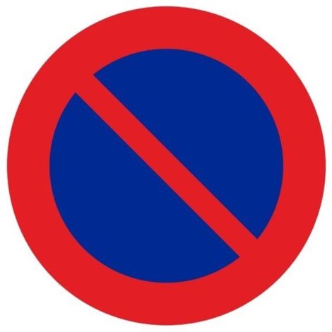 SEÑAL TRAFICO PVC 500 REDONDA PROHIBIDO APARCAR