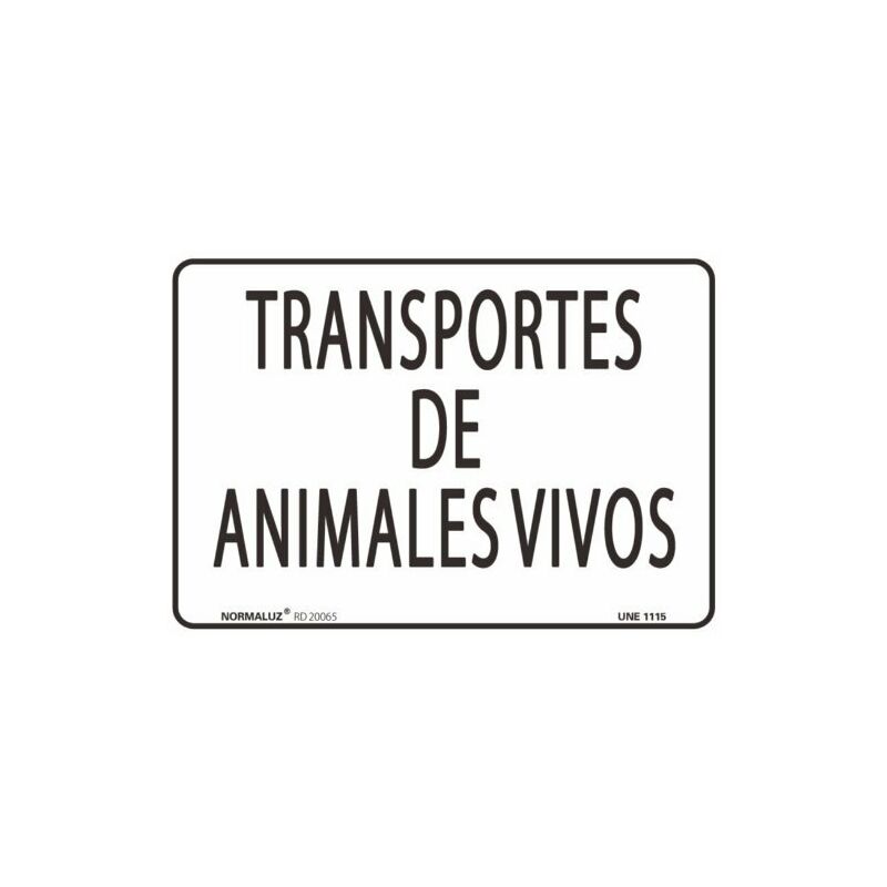 

Forever Print,s.l.(normaluz) - SEÑAL PVC TRANSPORTES DE ANIMALES VIVOS 30X40 CM