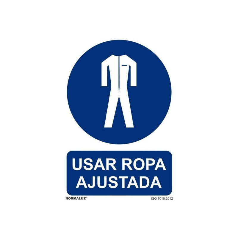 

Señal Usar Ropa Ajustada Con Tintas UV | 300 x 400 mm - PVC GLASSPACK 0'7 mm