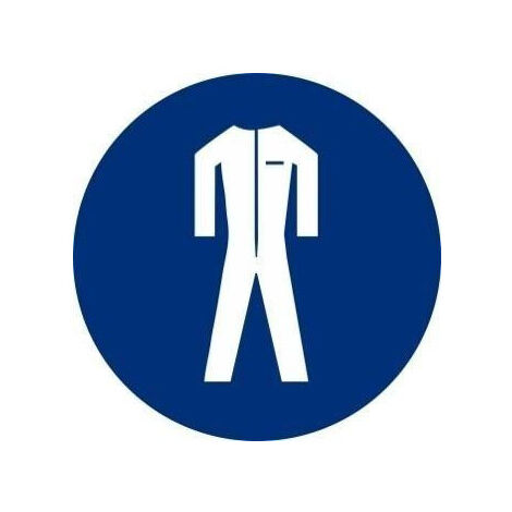 Señal Usar Ropa Ajustada Con Tintas UV Diámetro 90 mm (Pack de 10)