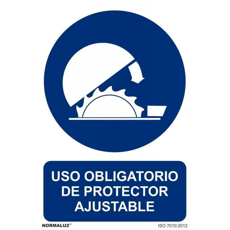 

Señal Uso Obligatorio de Protector Ajustable Con Tintas UV | 210 x 300 mm - ALUMINIO 0'5 mm