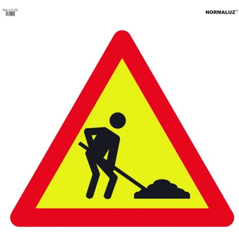 SEÑAL VIAL 700X700MM BOLSA TEXTIL OBRAS V11135