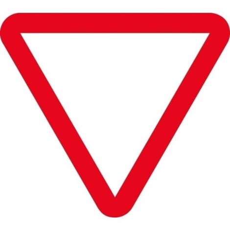 Señal Vial 700X700Mm Metalica Ceda El Paso V11061