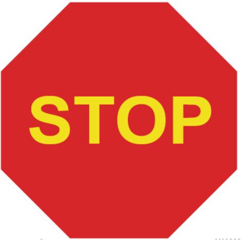 Señal vial de seguridad Stop 500x500 mm SEKURECO
