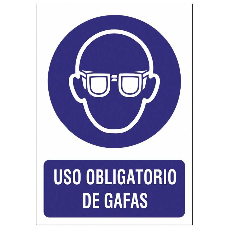 

Señal 210X297 Pvc Usar Gafas