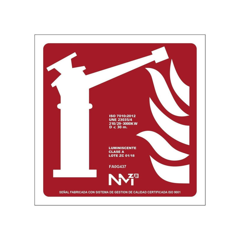 

Señales Luminiscentes FRD03037 | CLASE B (PVC 0'7mm) - 670 x 670 mm