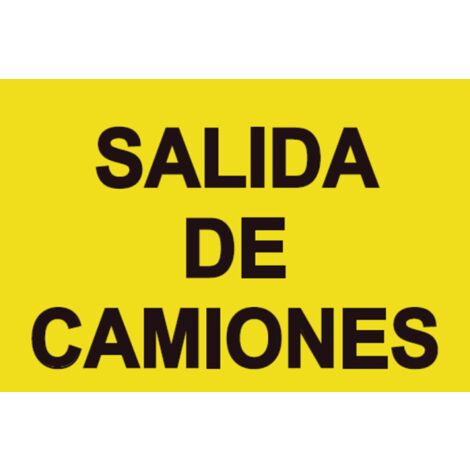 Señales viales de PVC Salida De Camiones 500x 700 mm SEKURECO