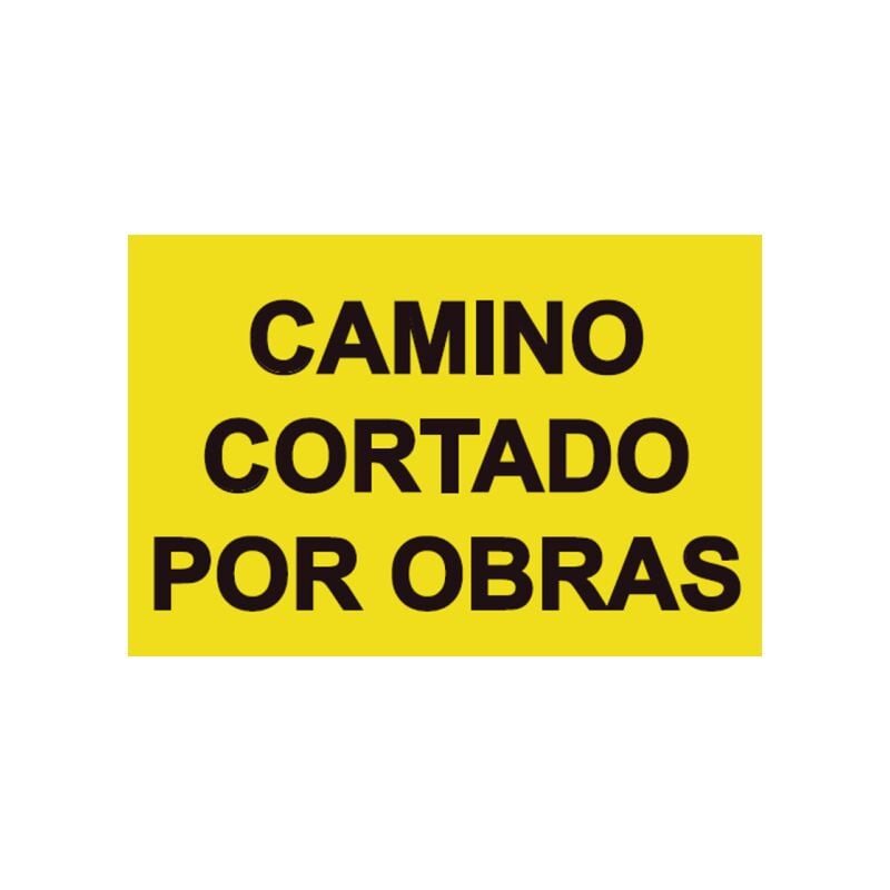 

Señales Viales PVC Camino Cortado Por Obras