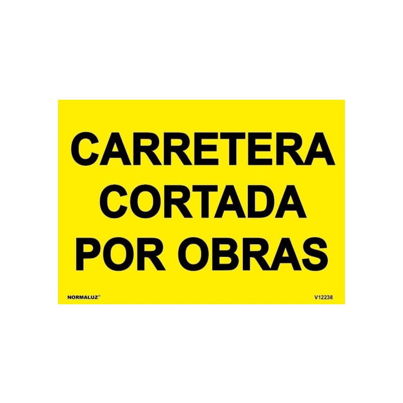 

Señales Viales PVC Carretera Cortada Por Obras