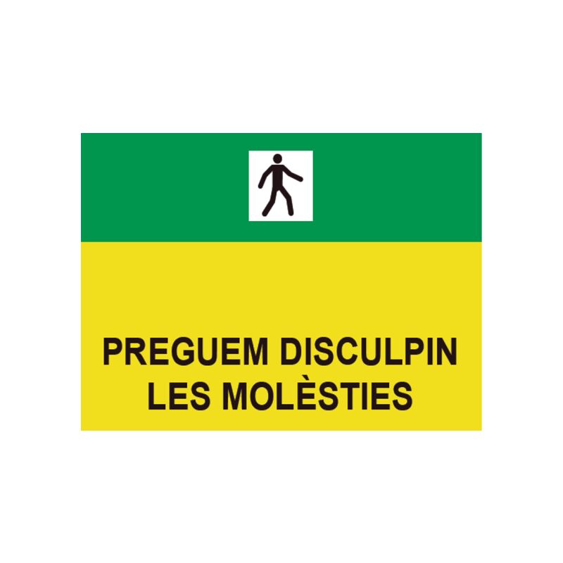 

Señales Viales PVC Catalán Preguem Disculpin Les Molèsties