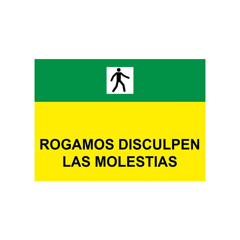

Señales Viales PVC Rogamos Disculpen Las Molestias