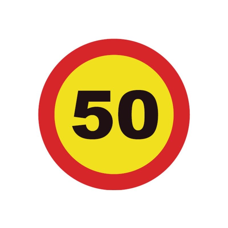 

Señales Viales PVC Límite 50Km