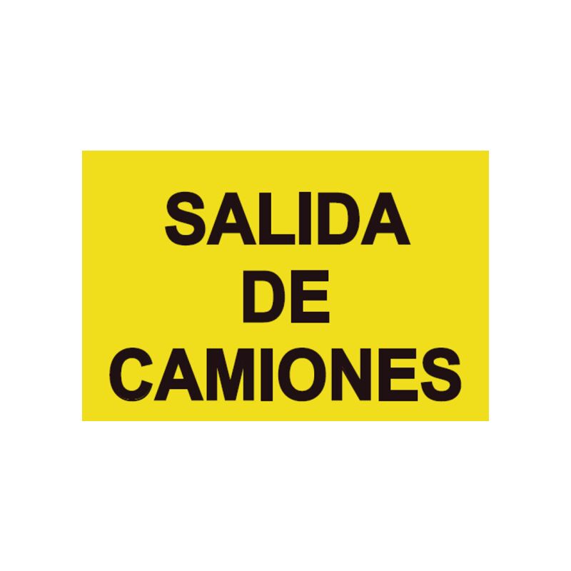 

Señales Viales PVC Salida De Camiones