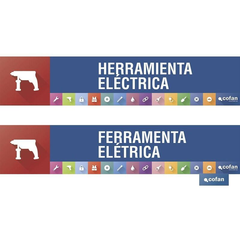 

SeÑaletica imantada para expositor 975 x 200 mm - herramienta electrica
