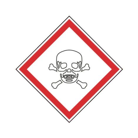 Señalización adhesiva de residuos tóxicos Toxicidad Aguda