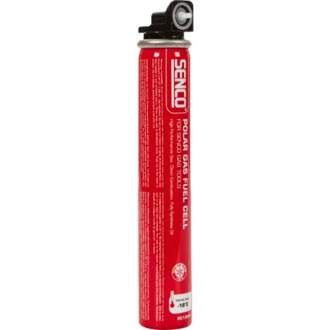 Cartouche de gaz pour cloueur – Températures de fonctionnement -18°C à +50°C – Environ 1200 clous par cartouche – Compatible cloueurs Senco et autres - PC1308P