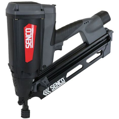 Senco – Cloueur à gaz SGT90I 50-90 mm avec 2 batteries Li-Ion 7,2V – 8000 clous par charge – Nez anti-glissement pour finition soignée