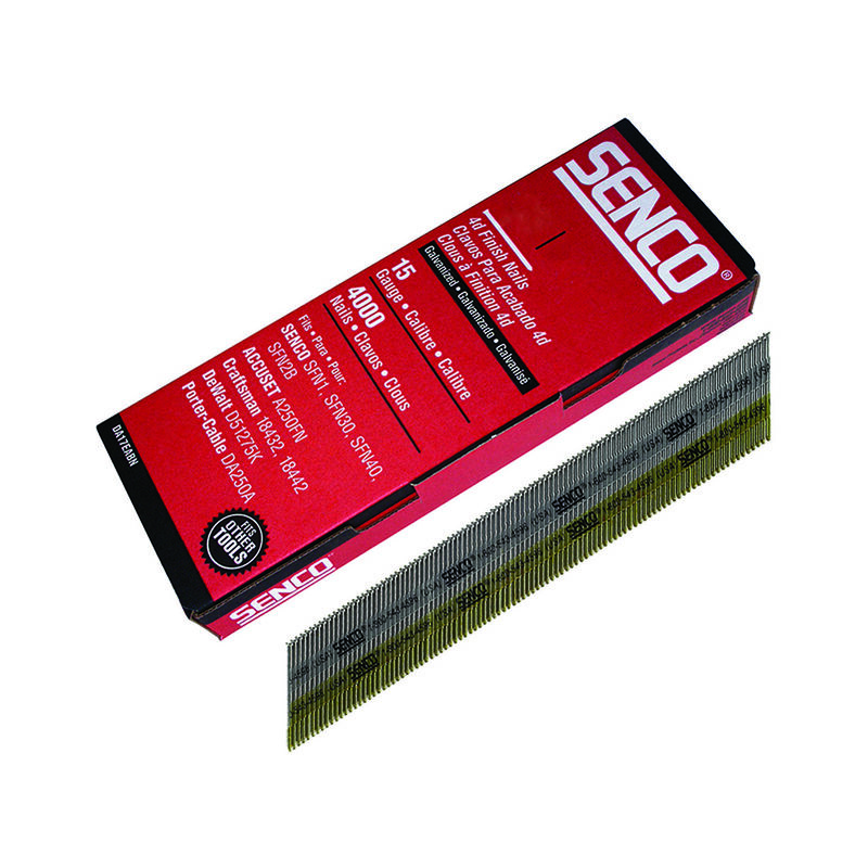 Senco Chisel Smooth Brad Nails Galvanised 15G x 50mm (Pack 4000) SENDA21EAB