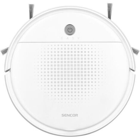 Sencor Robot Aspirapolvere Lavapavimenti SRV 1550WH - Robot Aspirapolvere Ultra-Silenzioso e Compatto, Navigazione Intelligente con Tecnologia Smart Room e Funzione Mop, Ideale per Peli degli Animali