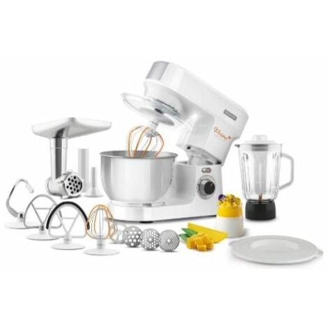 Aucma Impastatrice Planetaria Offerta 7L, Robot da Cucina Grandi Mixer  1400W, Miscelatore Cucina, 6 Velocità Elettrico Robot da Cucina  Multifunzione con Gancio Impastatore, Frusta, Sbattitore, verde :  : Casa e cucina