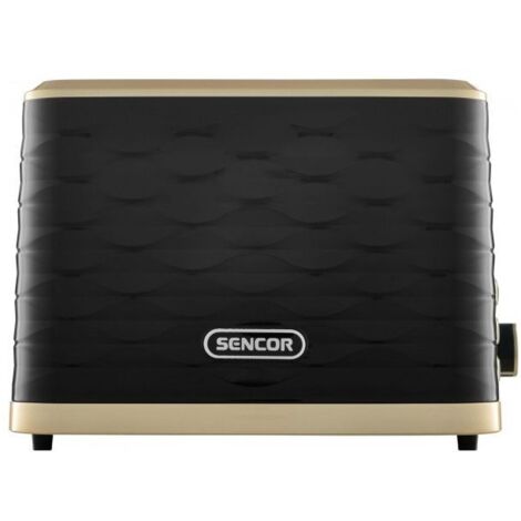 Sencor STS 7501BK tostapane 7 2 fetta/e 930 W Nero, Oro
