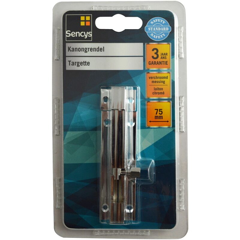 Bolt - in ottone cromato 75 mm - Sencys