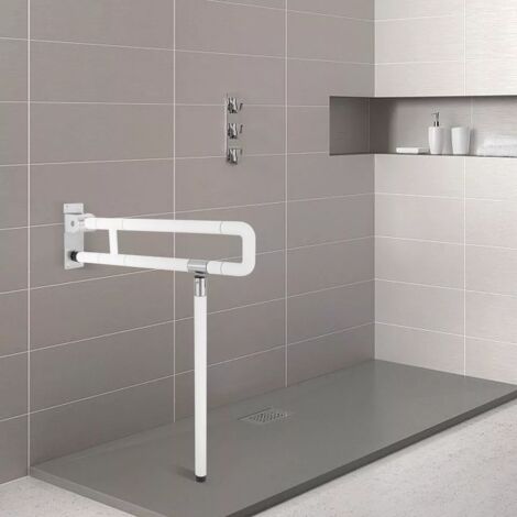 Senderpick – Barre de maintien pour salle de bain – Tubes en acier inoxydable – Charge maximale 100 kg – Design noctilucide pour sécurité