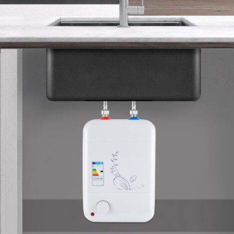 Senderpick – Chauffe-eau électrique instantané 8L – Puissance 1500W – Tension 220V – Installation sous évier – Réservoir en acier inoxydable