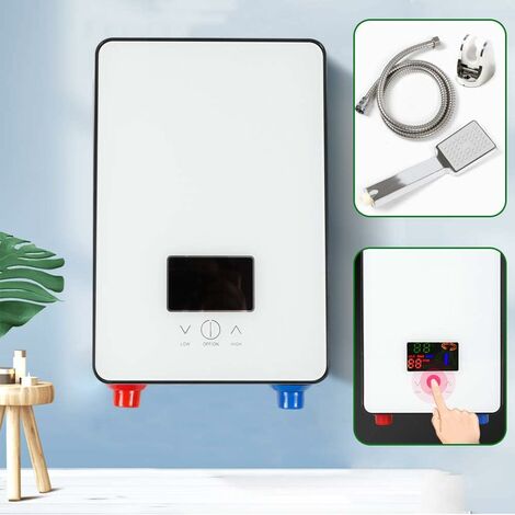 Senderpick – Chauffe-eau instantané 6500W 110V – Affichage numérique – Auto-modulation – Protection surchauffe – Pour salles de bains et bureaux