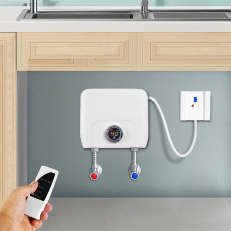 Senderpick – Chauffe-eau électrique instantané mural 6500W – Tension AC220V – Débit 1-5L/min – Montage mural – Contrôle intelligent de température