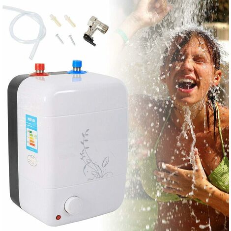 Senderpick – Chauffe-eau instantané 8L 1500W – Plage de température 30-75 °C – Installation sous lavabo – Étanchéité IPX4