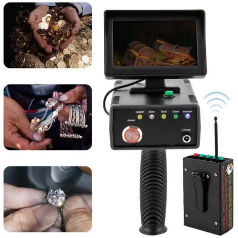 Senderpick – Détecteur de métaux portatif LCD 1200m – Profondeur de détection 30m – Alimentation batterie lithium 2000mAh – Pour terrains accidentés