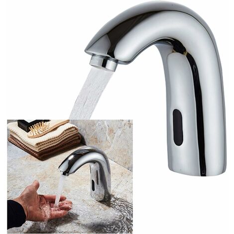 Senderpick – Robinet automatique à détecteur infrarouge – Laiton étanche – Installation facile à trou unique – Pour écoles et hôtels – Réduit la consommation d'eau