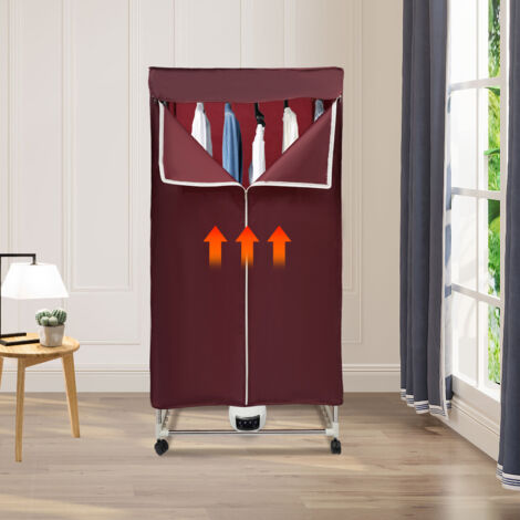 Senderpick – Sèche-linge électrique 1200-1500 W – Capacité 30 kg – Écran tactile pliable – Température 60-70 °C – Faible bruit 45 dB – Portable pour appartements