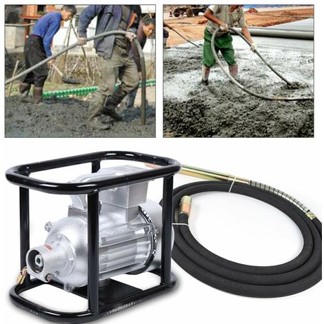 Senderpick – Vibreur à béton électrique 1500 W – Tuyau 6 m – Vitesse 2840 tr/min – Pour chantiers humides et fondations profondes