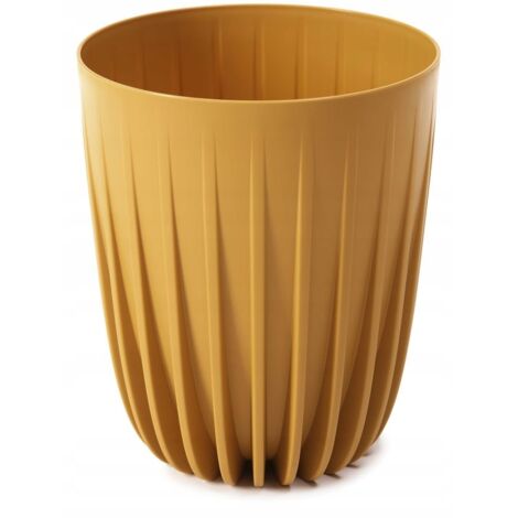 Senffarbener Blumentopf mit Einsatz 25 cm Mira