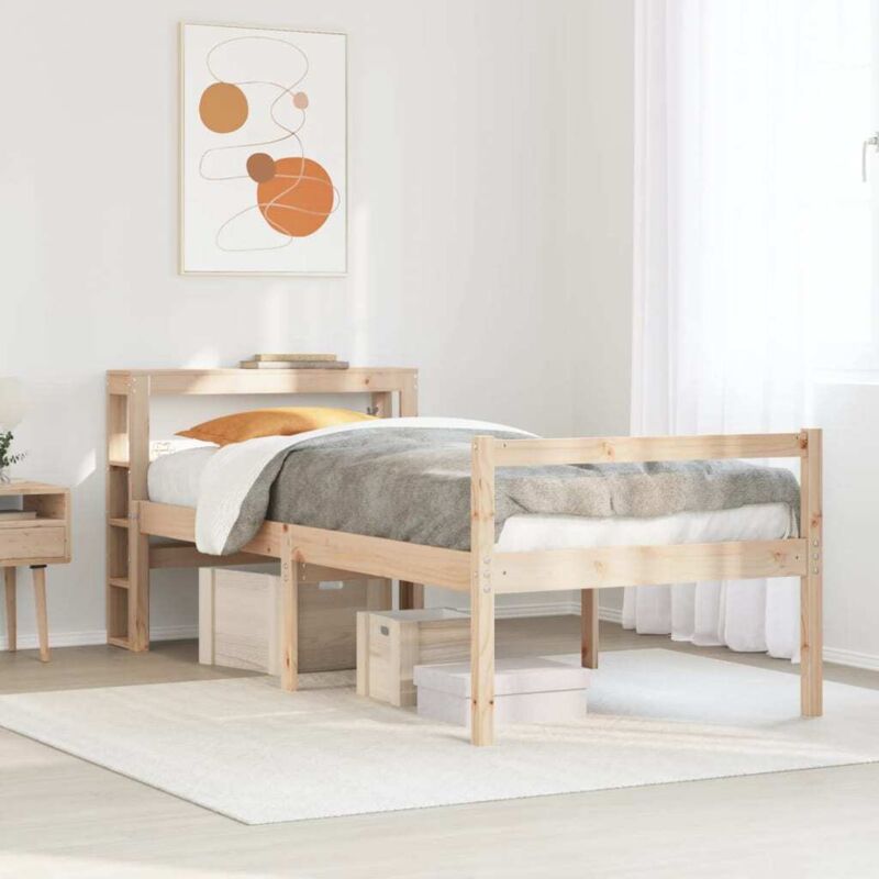 Senior Bed With Headboard Without Mattress 75x190 Cm Small Single Vidaxl
