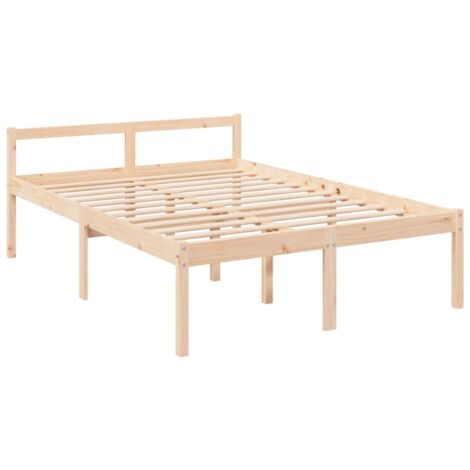 Senior Bed without Mattress 140x200cm Solid Wood Pine vidaXL