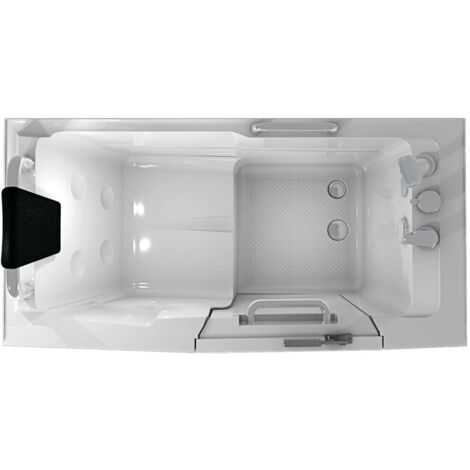 Senioren Sitzbadewanne Sitzwanne Badewanne mit Tür Pool S07-B-L 140cm