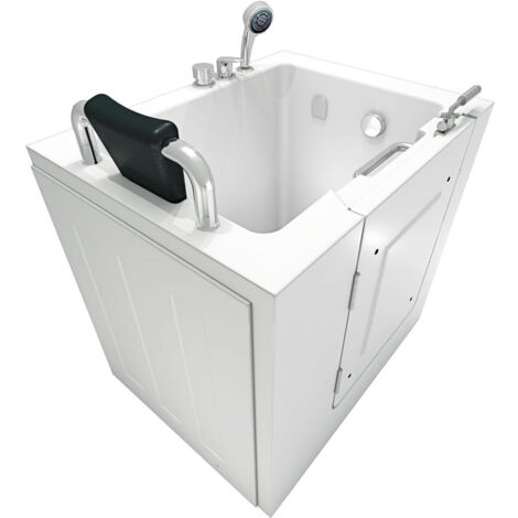 Senioren Sitzbadewanne Sitzwanne Badewanne mit Tür S02-C-L 100x78 cm