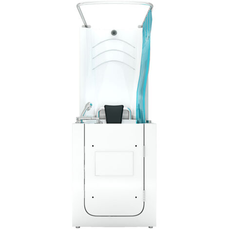 Seniorendusche und Sitzwanne Kombination Whirlpool mit Tür S10D-WP 80x90x215cm