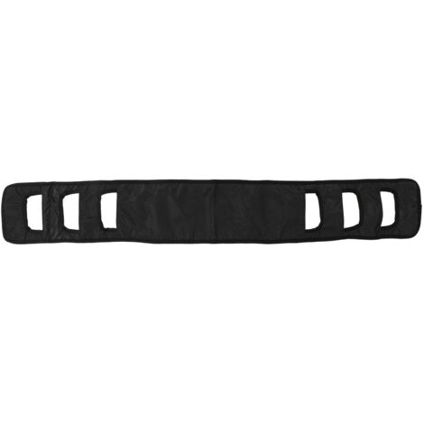 Seniors Bed Transfer Sling Labor Saving Widened Breathable Elderly Lift Turning Belt with Padded Handle for Patient Black