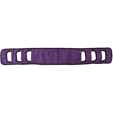 Seniors Bed Transfer Sling Labor Saving Widened Breathable Elderly Lift Turning Belt with Padded Handle for Patient Purple
