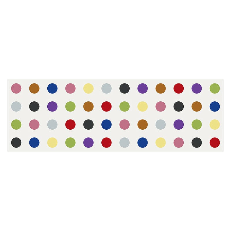 Senkel blanco - faience colorée motifs ronds 25x75 cm - Blanc, Noir, Gris Perle, Marron, Rouge, Violet, Rose, Orange, Jaune, Vert, Bleu,