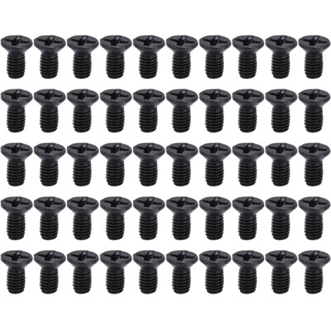 Senkkopfschrauben DIN 965 – 50-teiliges Sortiment M3 x 6, schwarz verzinkt