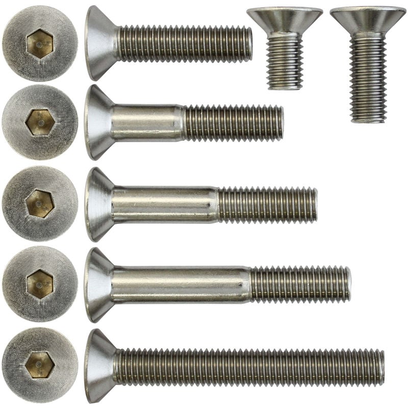 Madenschraube mit Innensechskant Bolt Base DIN 914-100 St/ück 3 mm // M3 x 20 mm A2 Edelstahl