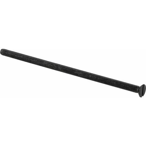 Senkschraube M6 x 140 mm, Eisen verzinkt schwarz passiviert